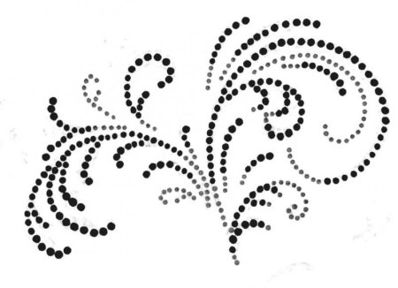 Точечная роспись трафареты