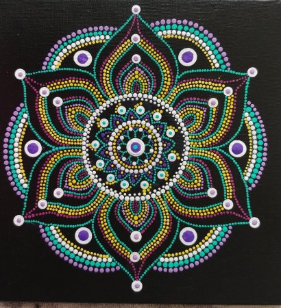 Мандала точечная роспись