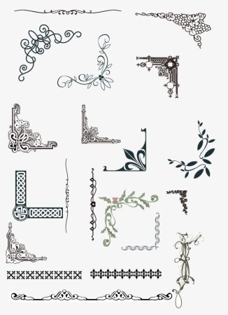 Красивые узоры уголки