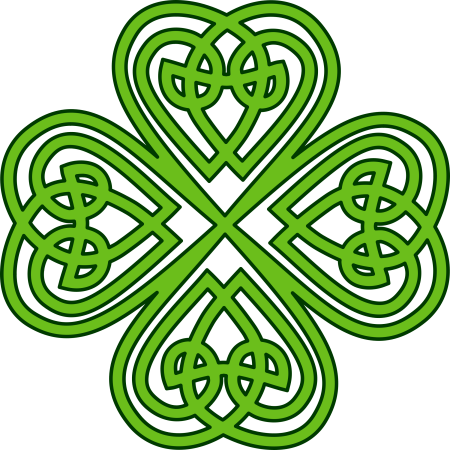 Четырёхлистный Клевер символ Ирландии