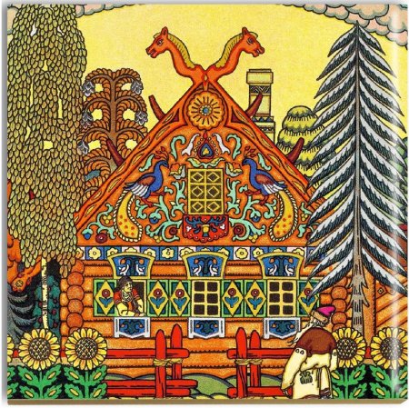 Эскиз фасада русской избы