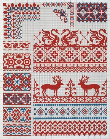 Великорусские узоры из коллекции Далматова