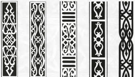 Орнаменты и узоры в полосе