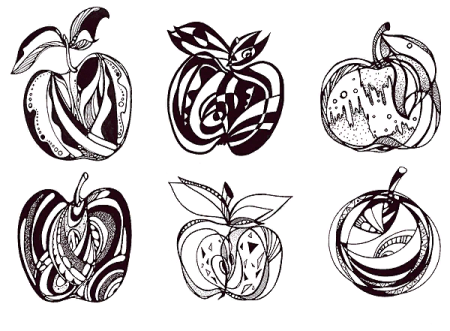 Стилизация фруктов и овощей