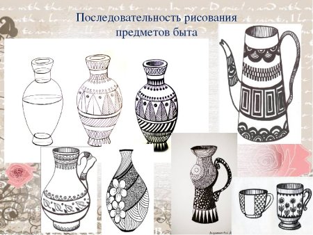 Орнамент на бытовых предметах