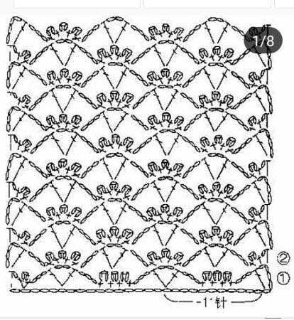 Палантин крючком для начинающих схемы