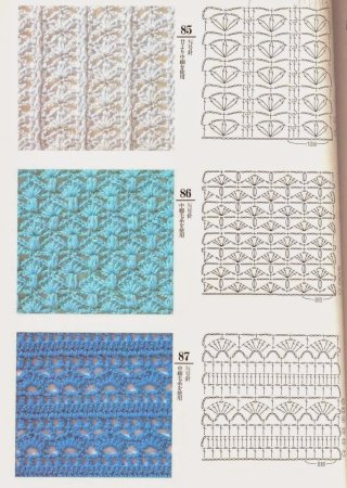 Узоры крючком для кофточек