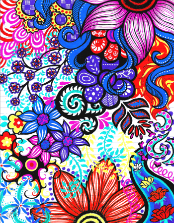 Цветные узоры