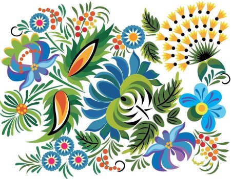 Петриковская роспись клипарт