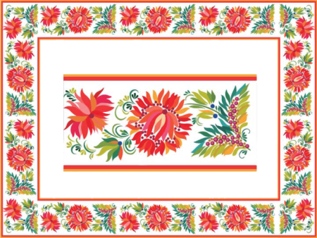 Украинский орнамент роспись