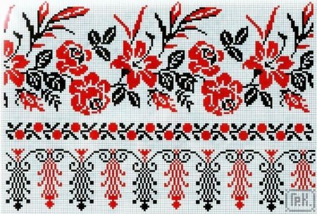 Украинский орнамент рушник