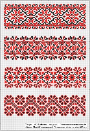 Украинский орнамент рушник