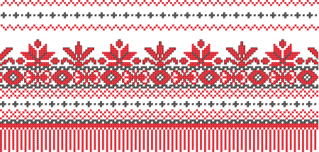 Кубанский рушник вектор