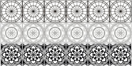 Сетчатый орнамент в полосе