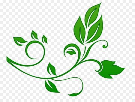 Зеленый растительный орнамент