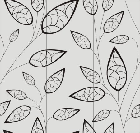 Растительный орнамент листья