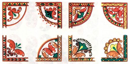 Борецкая роспись трилистник