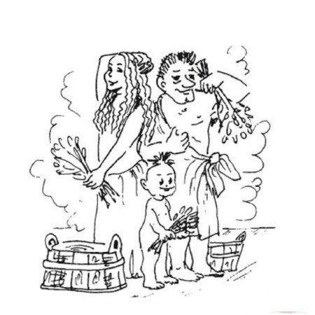 Баня рисунок