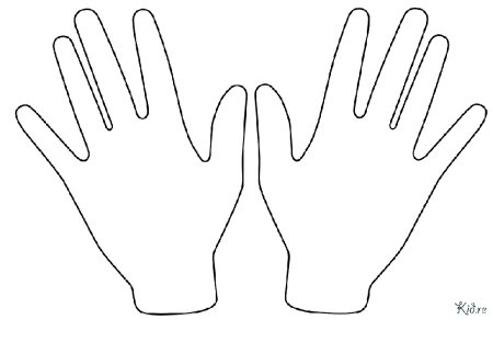 Трафарет ладошки