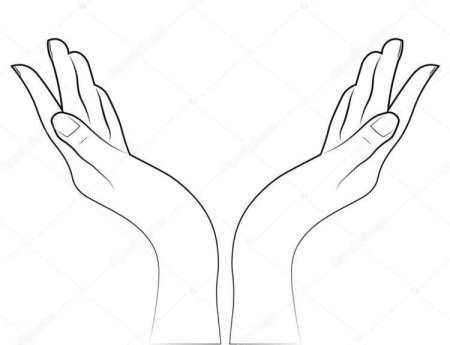 Трафарет руки для вырезания