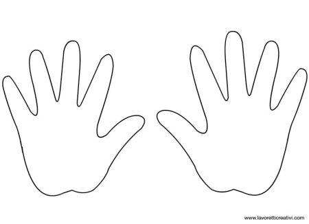 Трафарет ладони