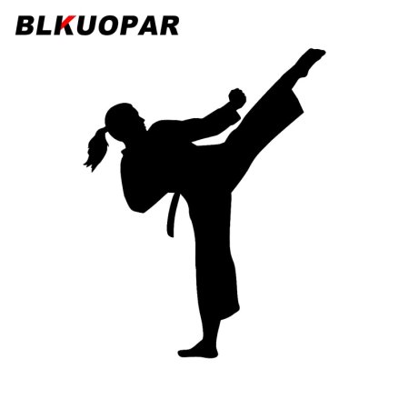 Каратистка силуэт