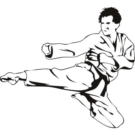 Каратист рисунок