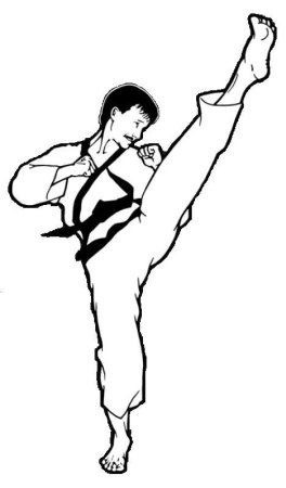 Раскраска тхэквондо