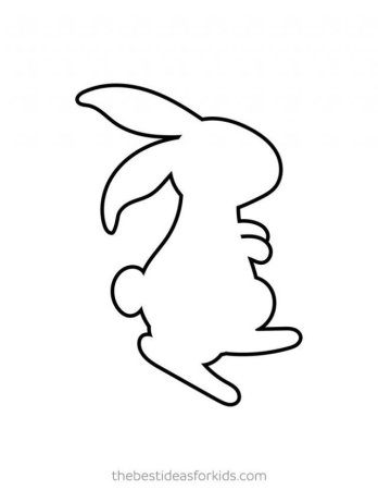 Трафарет зайчика