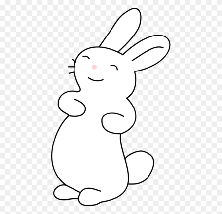 Кролик контур