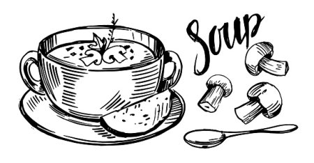 Первое блюдо вектор