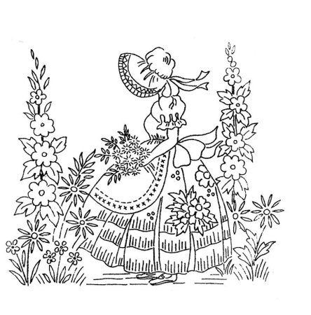 Эскизы для контурной вышивки