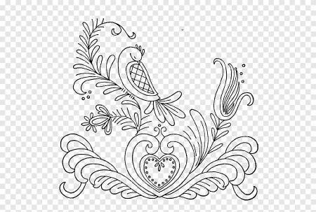 Орнамент для вышивки гладью