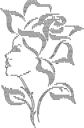 Трафарет волка для вышивки