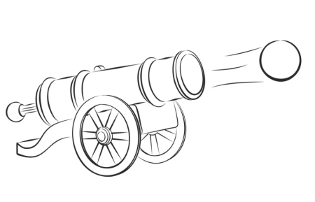 Раскраски пушки