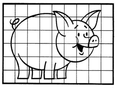 Раскраски в клеточку