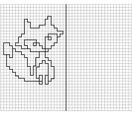 Срисуй по клеточкам для детей 10 лет