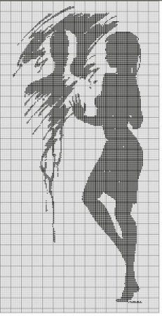 Схемы вышивки крестом черно-белые