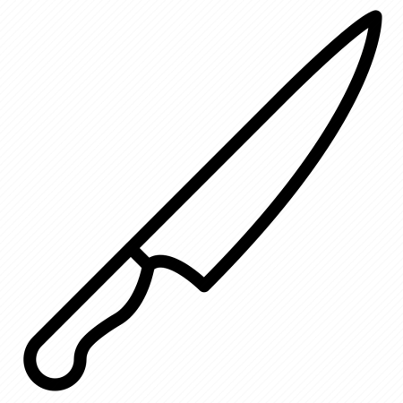 Нож схематично