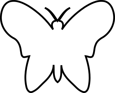 Шаблон бабочки