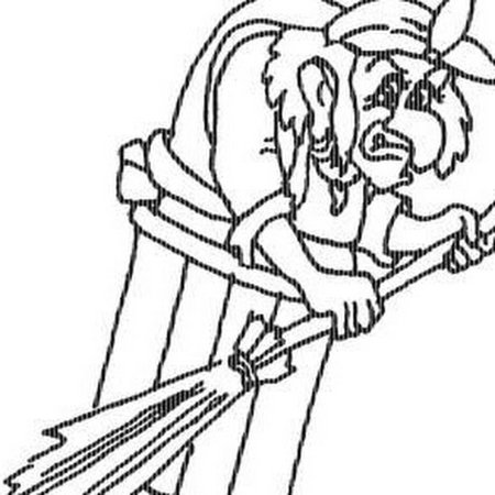 Баба Яга рисунок для детей