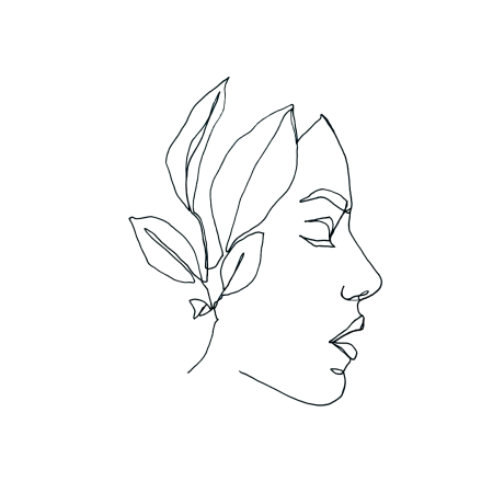 Лицо одной линией