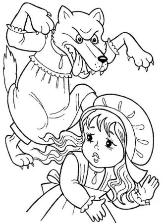 Раскраска кукла для кукольного театра