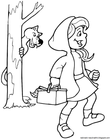 Раскраски Red riding Hood для детей