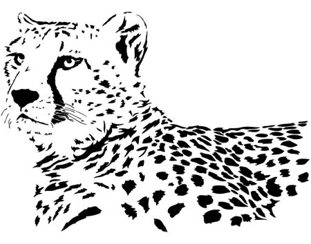 Гепард силуэт