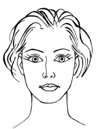 Очертание человеческого лица