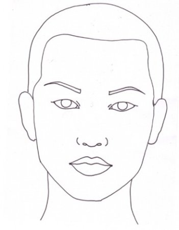 Лицо женщины рисунок для детей