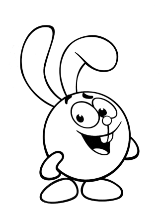 Раскраска Смешарики Бараш