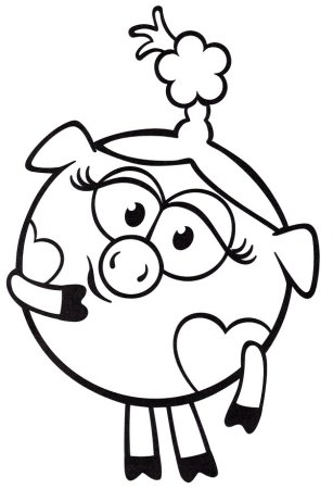 Раскраска Смешарики Бараш