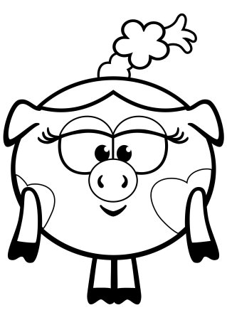 Раскраска Смешарики Карыч